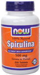 Now Vitamins - Spirulina 500 Mg Natural 200 Tabs