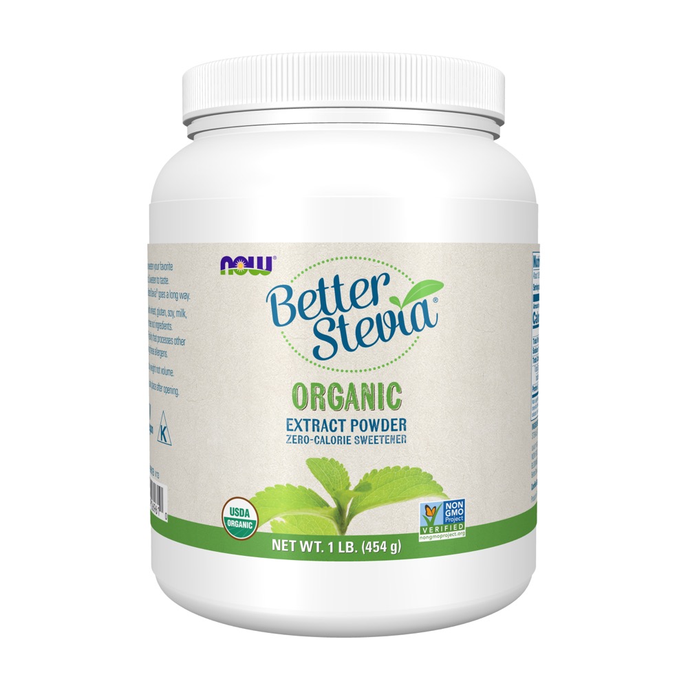 Now Vitamins - Stevia White Ext Pwd 1 Lb Certified Organic
