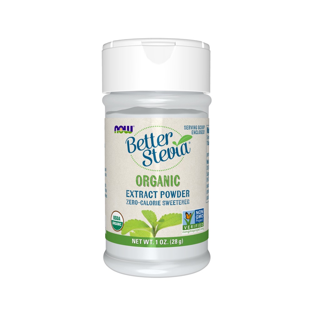 Now Vitamins - Stevia White Ext Pwd 1 oz Certified Organic