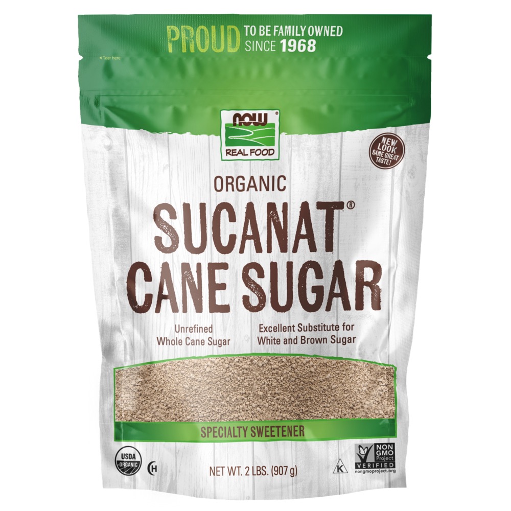 Now Vitamins - Sucanat Organic 2 Lb