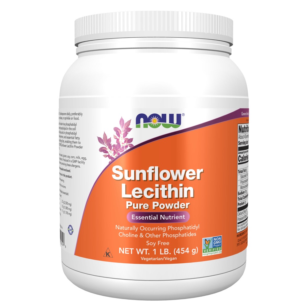 Now Vitamins - Sunflower Lecithin Powder 1 Lb
