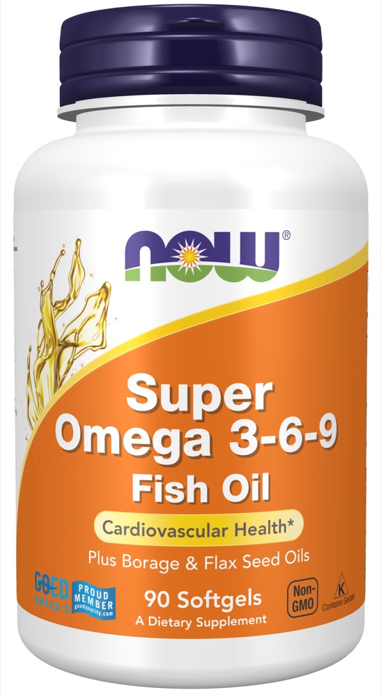 Now Vitamins - Super Omega 3-6-9 1200 Mg 90 Gels-OUT OF STOCK