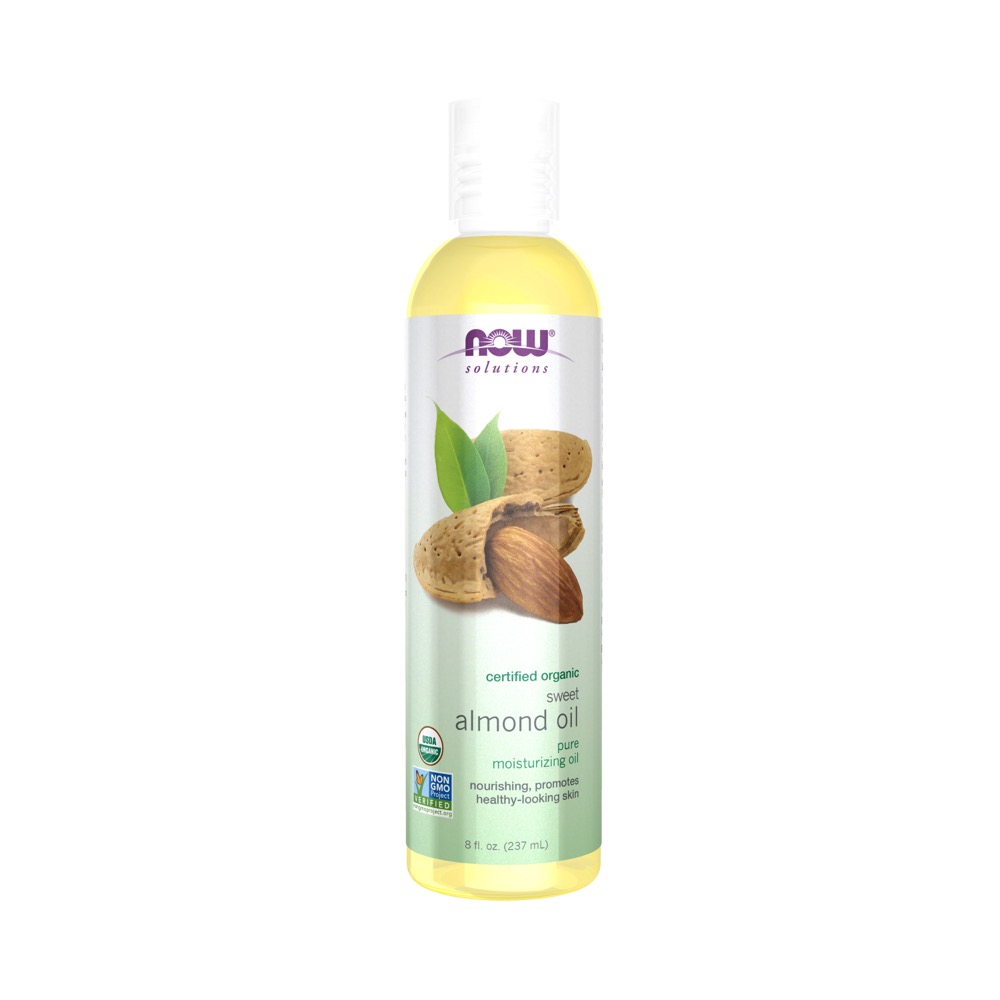 Now Vitamins - Sweet Almond Oil 100% Pure, Organic 8 fl. oz.