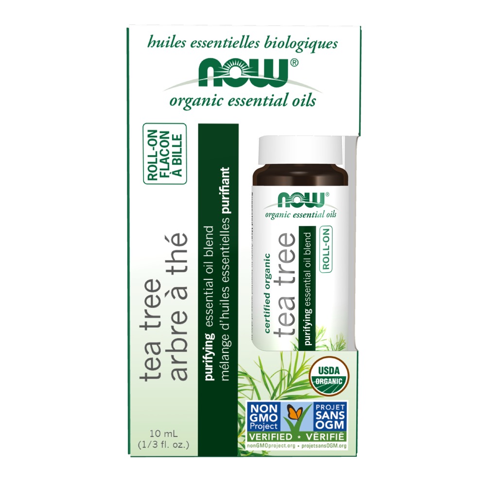 Now Vitamins - Tea Tree Essential Oil Blend, Organic Roll-On 10ml