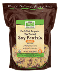 Now Vitamins - Textured Soy Protein (Certified Organic) Nuggets 10 oz.-TEMP OUT OF STOCK