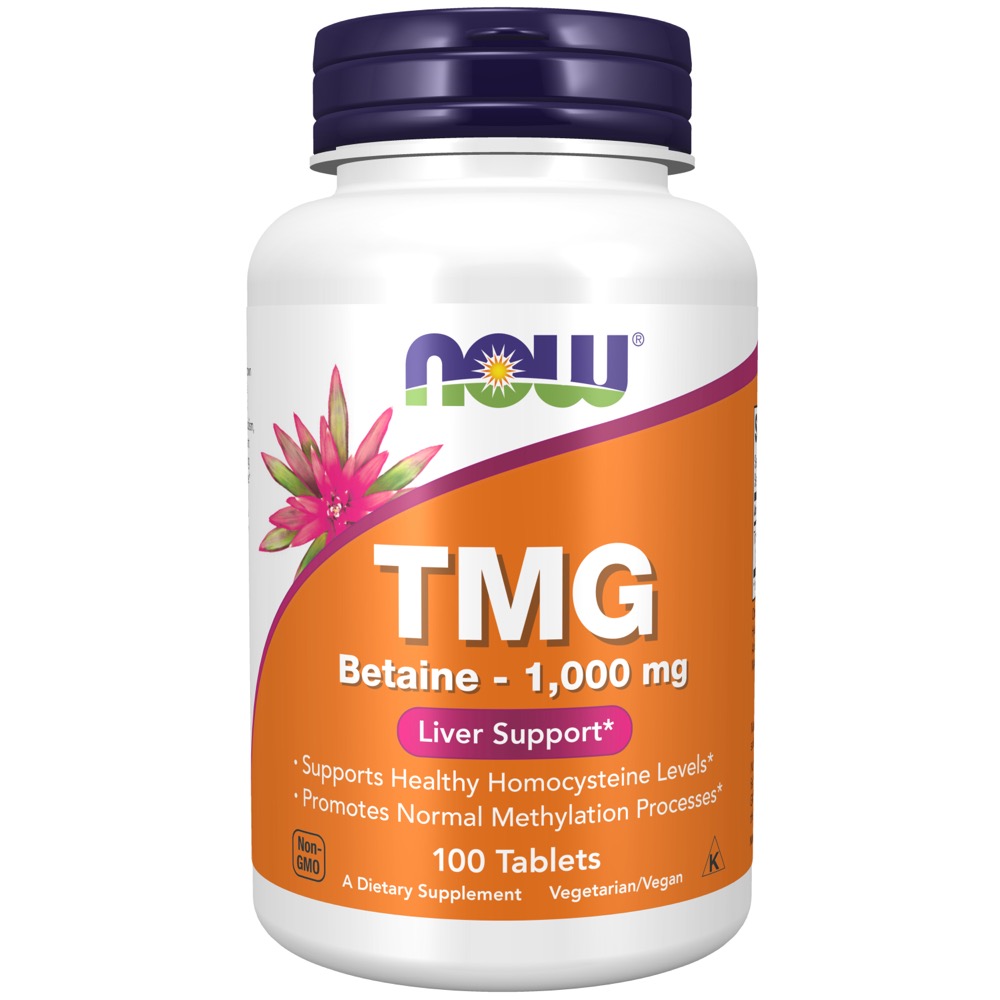 Now Vitamins - TMG (Trimethylglycine) 1,000 Mg 100 Tabs