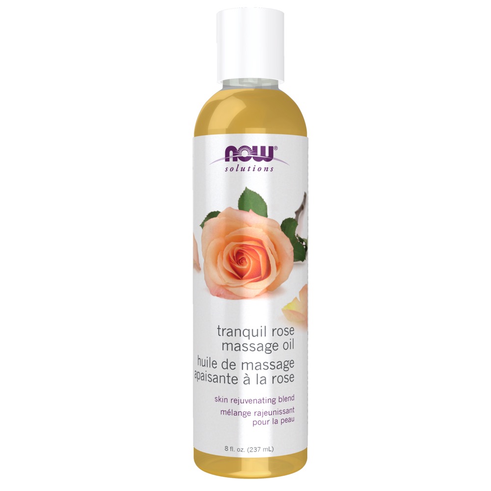 Now Vitamins - Tranquil Rose Massage Oil 8 fl. oz. - Temporary Out Of Stock -