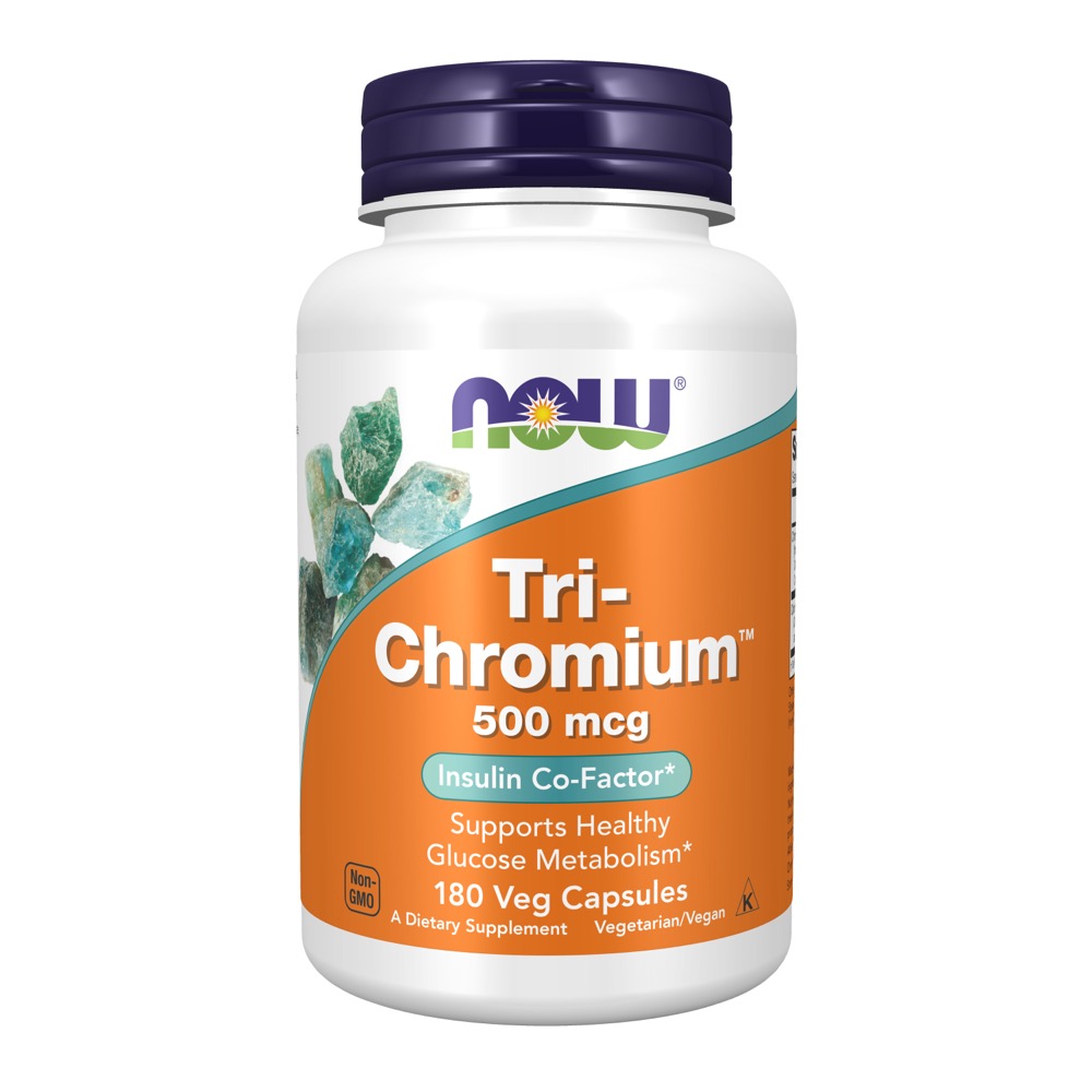 Now Vitamins - Tri-Chromium 500 Mcg + Cinn 180/Cap