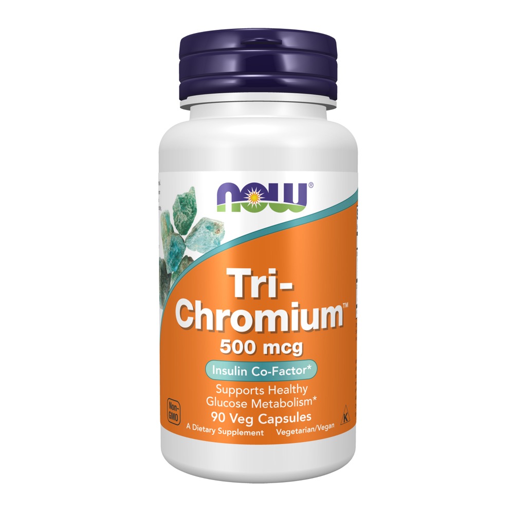 Now Vitamins - Tri-Chromium 500 Mcg With Cinnamon 90 Vcaps