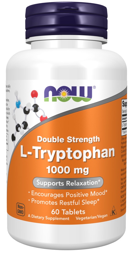 Now Vitamins - Tryptophan (L) 1000 Mg 60 Tablets