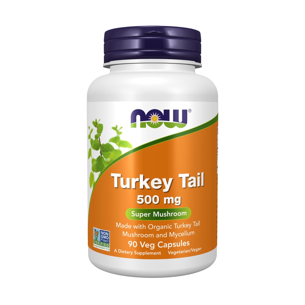Now Vitamins - Turkey Tail 500 mg 90 Veg Capsules