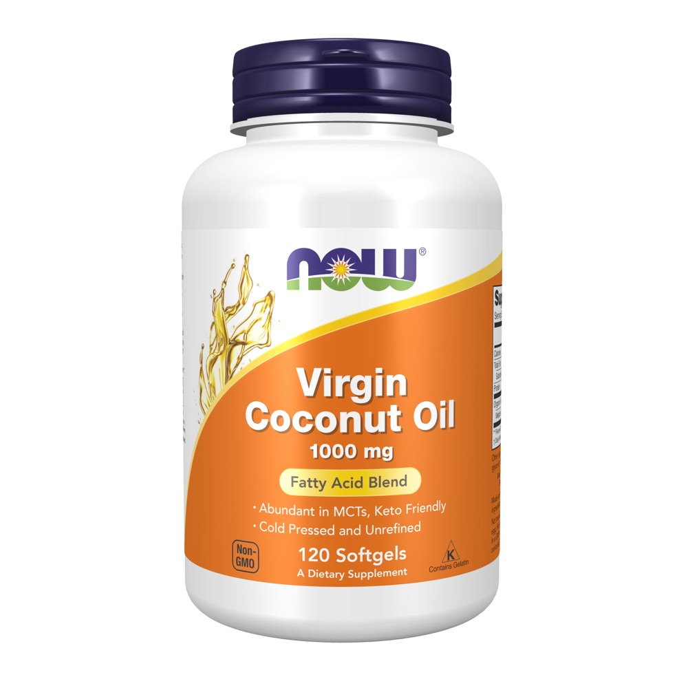 Now Vitamins - Virgin Coconut Oil 1000 Mg 120 Softgels 