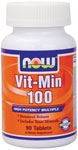 Now Vitamins - Vit-Min 100 Multiple (Sustained Release High Potency) 90 Tabs-TEMP UNAVAILABLE