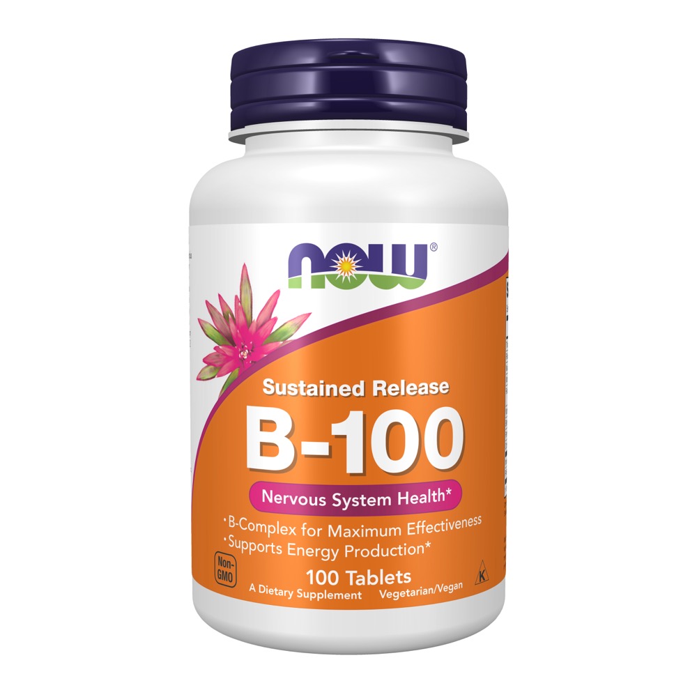 Now Vitamins - Vitamin B-100 Sustained Release 100 Tablets