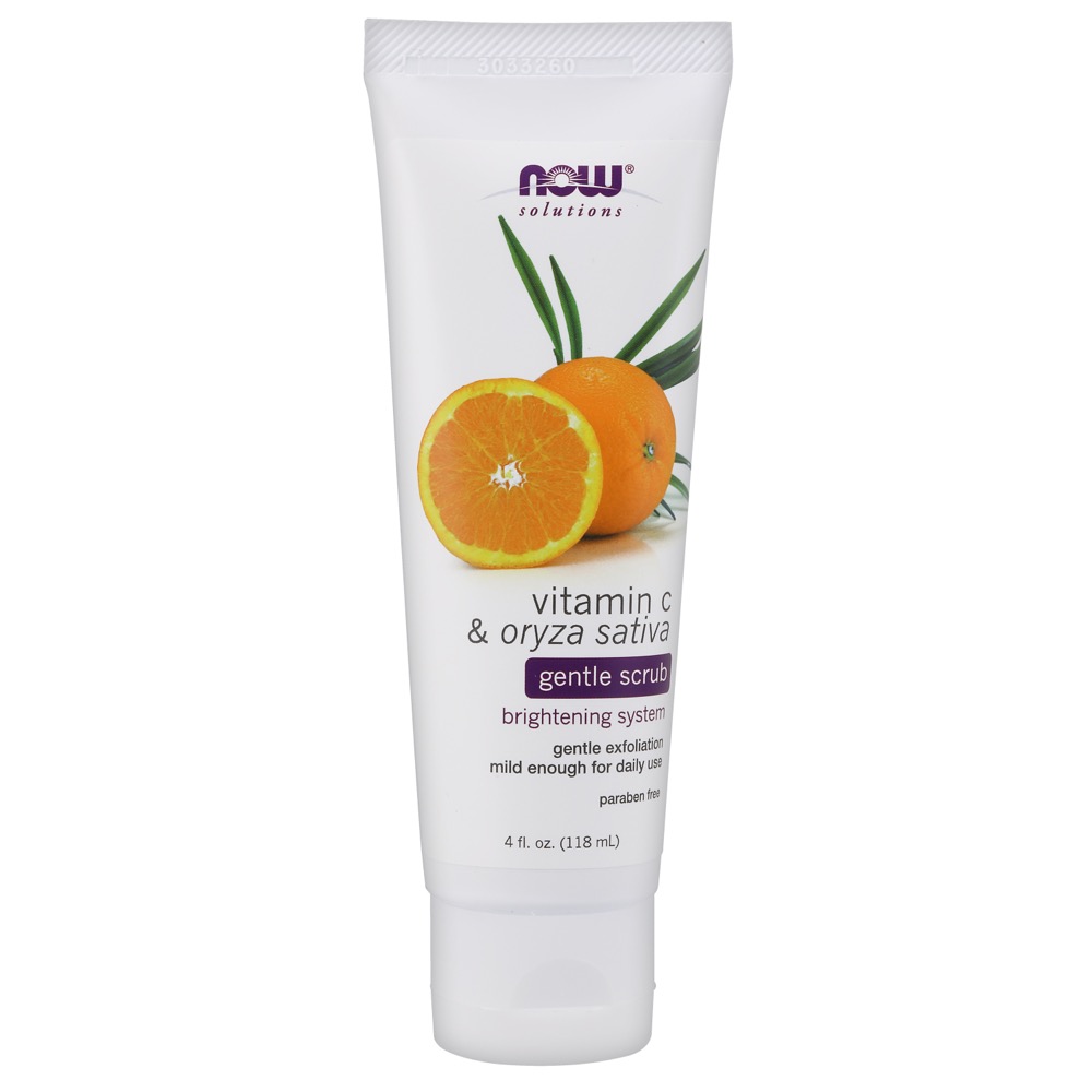 Now Vitamins - Vitamin C & Oryza Sativa Gentle Scrub 4 Fl. oz.