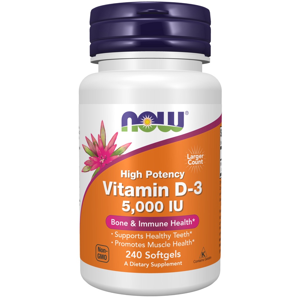 Now Vitamins - D-3 (Vitamin) 5000 Iu 240 Softgels