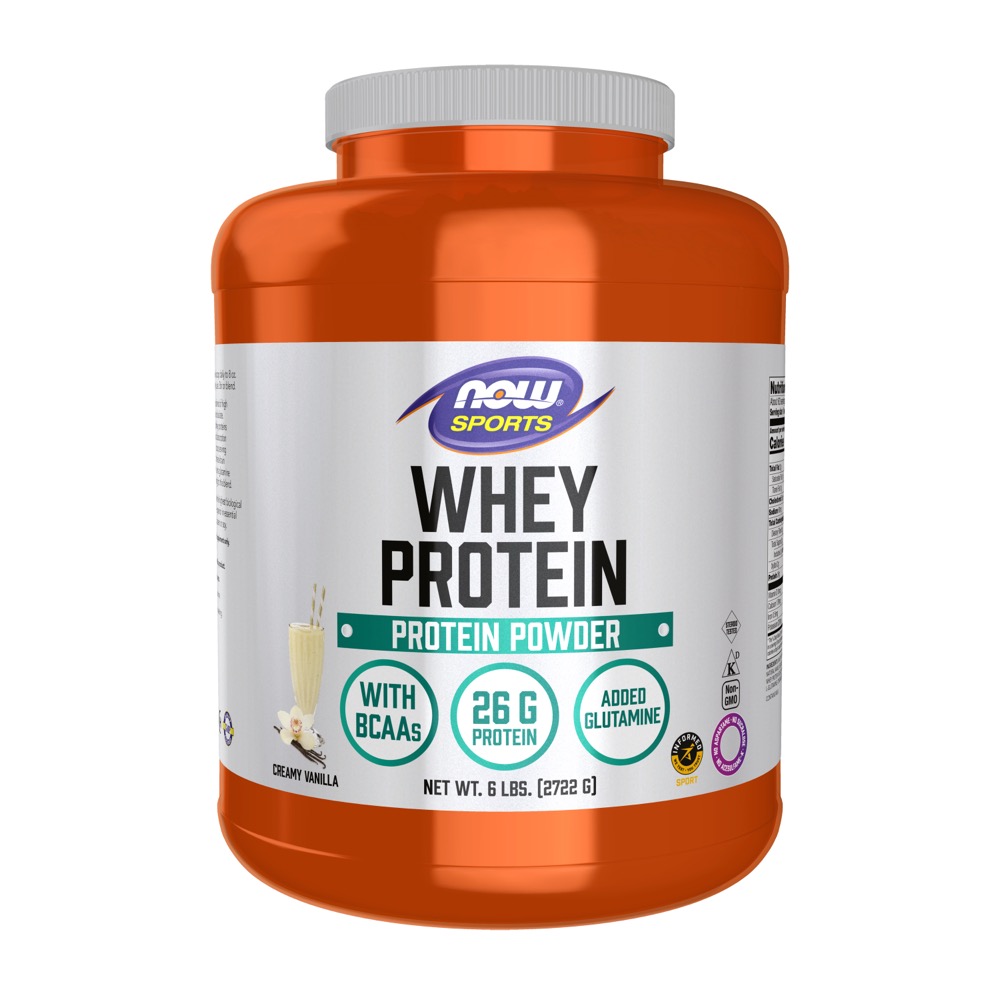 Now Vitamins - Whey Protein 6 Lbs. Vanilla      