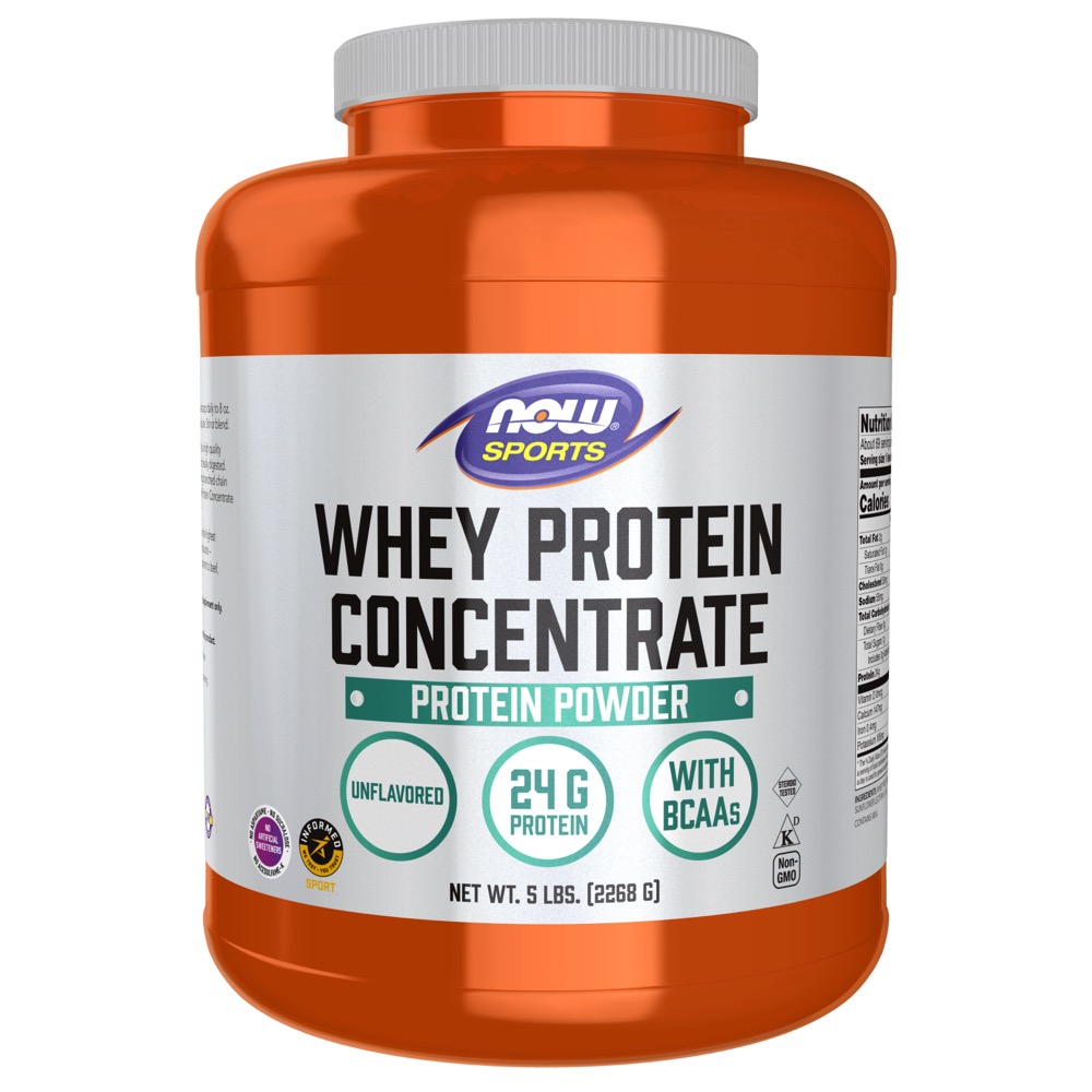 Now Vitamins - Whey Protein Concentrate Pure Unflavored 5 Lbs