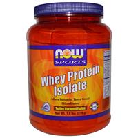 Now Vitamins - Whey Protein Isolate Toffee Caramel Fudge 2/LBS-UNAVAILABLE