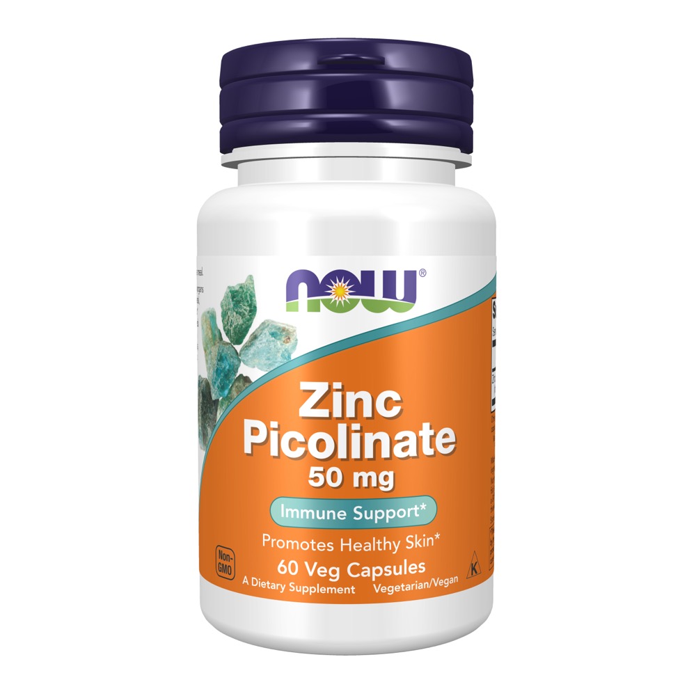 Now Vitamins - Zinc Picolinate 50 Mg 60 Caps