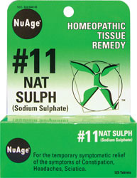 NuAge #11 Nat Sulph 6X 125 Tabs-UNAVAILABLE