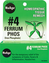 NuAge  #4 Ferr Phos 6X 125 Tabs
