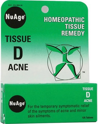 NuAge Tissue D Acne 125 Tabs