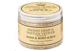 Nubian-Bath & Body Scrubs Indian Hemp & Haitian Vetiver 12Oz-TEMP OUT OF STOCK