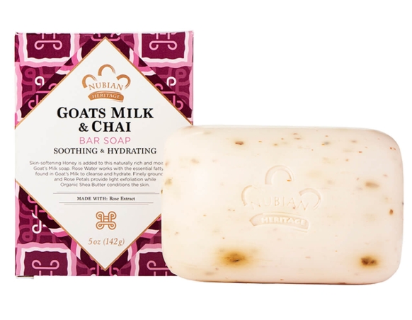 Nubian Bar Soap Goat's Milk & Chai 5/oz-OUT OF STOCK