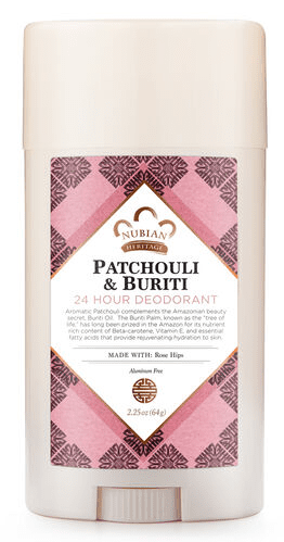 Nubian Deodorant Patchouli & Buriti 2.25 oz