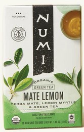 Numi Teas -Grn Tea,Og2,Mate Lemon 18 Bag