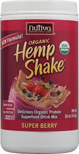 Nutiva Organic Hemp Shake Super Berry 16 oz-UNAVAILABLE
