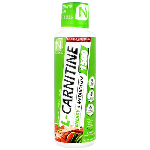 Nutrakey Liquid L-Carnitine 1500 Watermelon 31/Serv