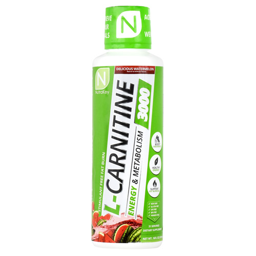 Nutrakey Liquid L-Carnitine 3000 Watermelon 31/Serv