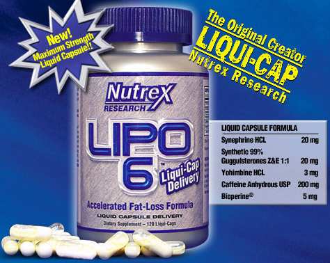 Nutrex - Lipo 6 120/Liquid Caps TEMPORARELY UNAVAILABLE