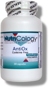 Nutricology Anti-Ox Cysteine Free, Vegicaps 60