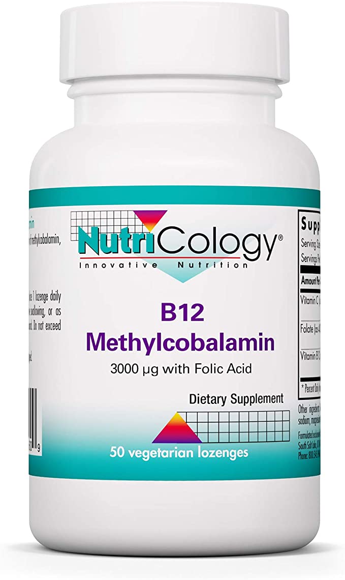 Nutricology B12 Methylcobalamin 50 Lozenges