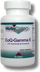 Nutricology Coq-Gamma E, Softgels 60