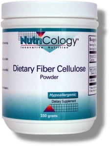 Nutricology Dietary Fiber Cellulose, Pwd 8.8