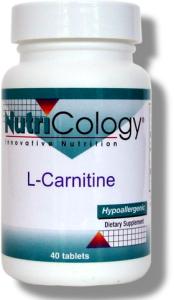 Nutricology L-Carnitine, 250 Mg, 40 Tabs 40