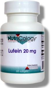 Nutricology Lutein 20 Mg, Softgels 60