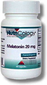Nutricology Melatonin 20 Mg, Vegicaps 60