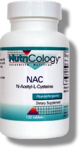 Nutricology N-Acetyl-L-Cysteine, Tabs 120
