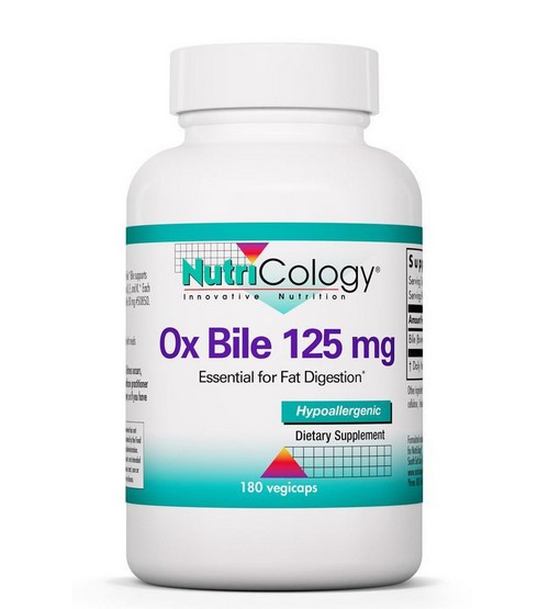 Nutricology Oxbile 125Mg Caps 180