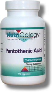 Nutricology Pantothenic Acid, Vegicaps 90