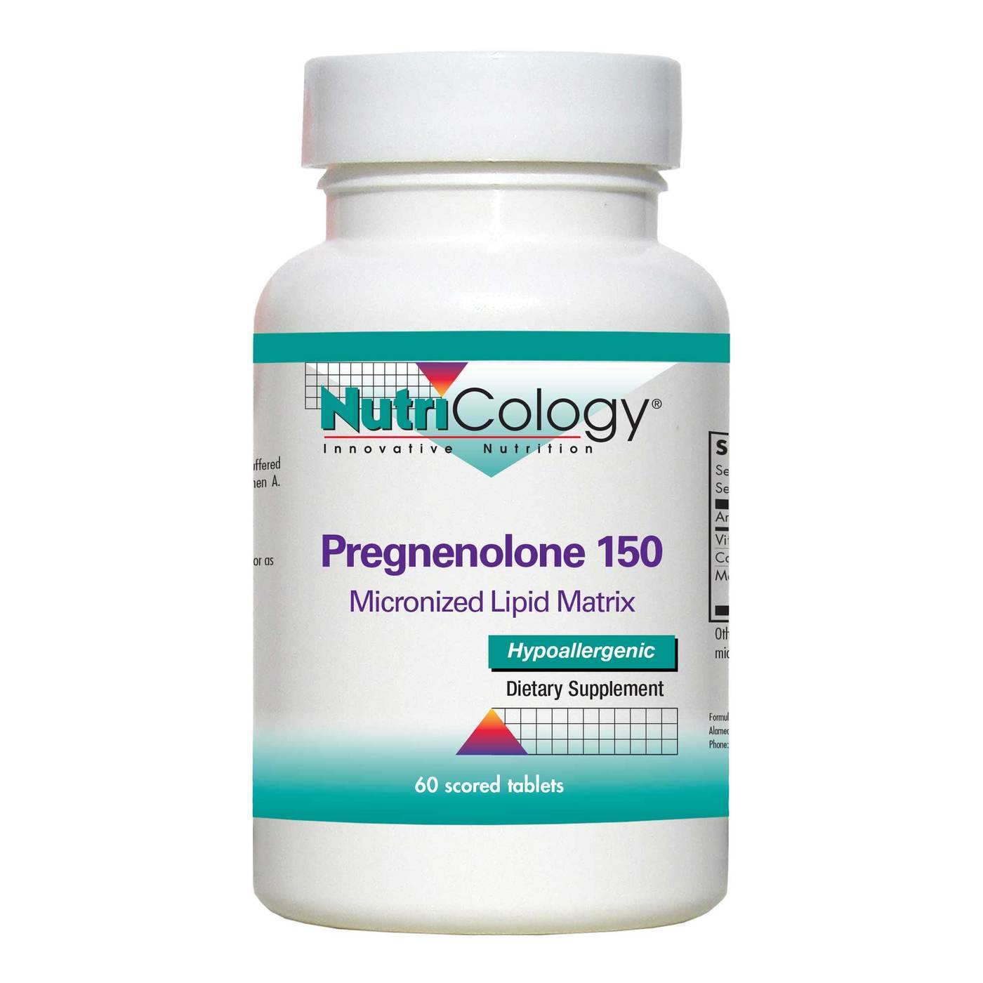 Nutricology Pregnenolone 150mg Sust Release 60 Tablet