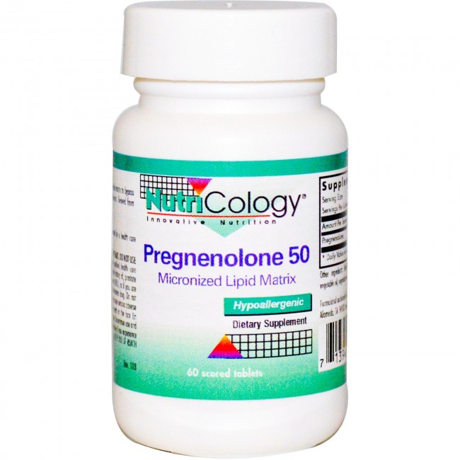 Nutricology Pregnenolone 50mg Sust Release 60 Tablet