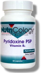 Nutricology Pyridoxine P5P (B-6), Vegicaps 60