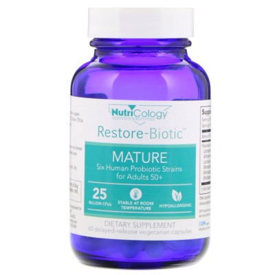 Nutricology Restore-Biotic Mature 60 Vegicaps