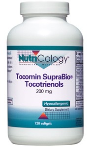 Nutricology Tocomin SupraBio Tocotrienols 200 mg 120 Softgels